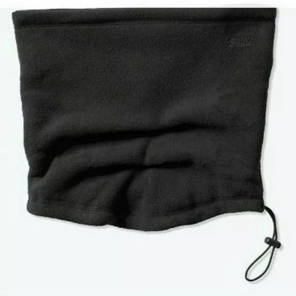 NWT Victoria's Secret PINK Black Polar Fleece Neck Gaiter Scarf Face Mask Black
